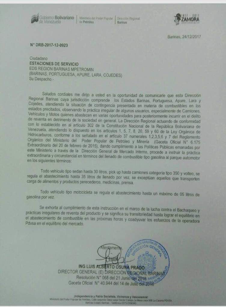Documento de regulación de gasolina-acn