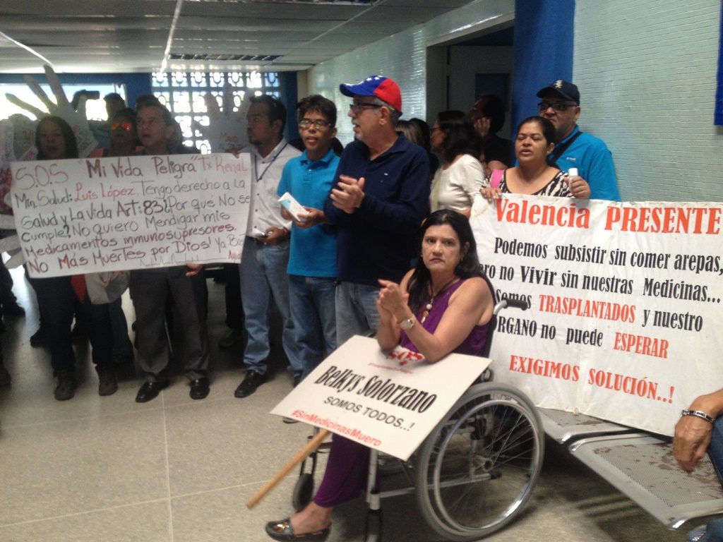Protestas Trasplantados Carabobo - ACN