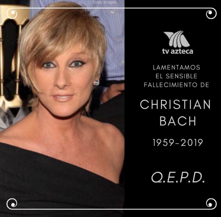 Murió En México Christian Bach Popular Actriz Argentina Acn 8893