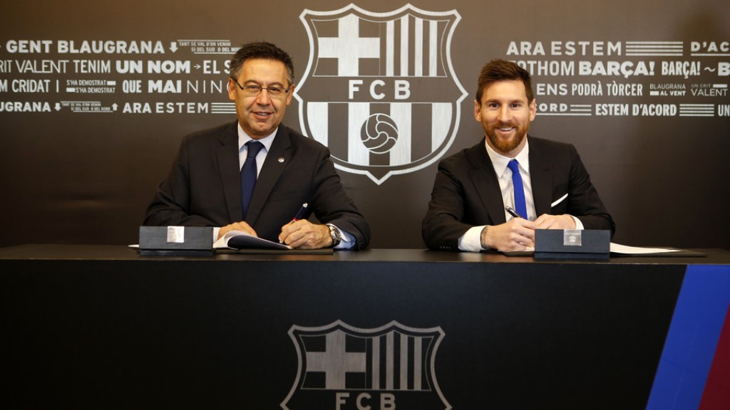 Messi será jugador del Barsa hasta 2021