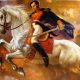 Simón Bolivar a caballo