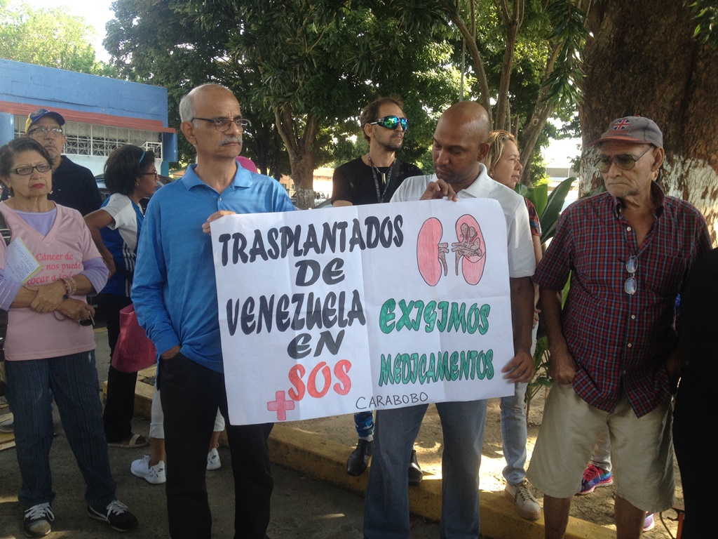 Protestas Trasplantados Carabobo - ACN