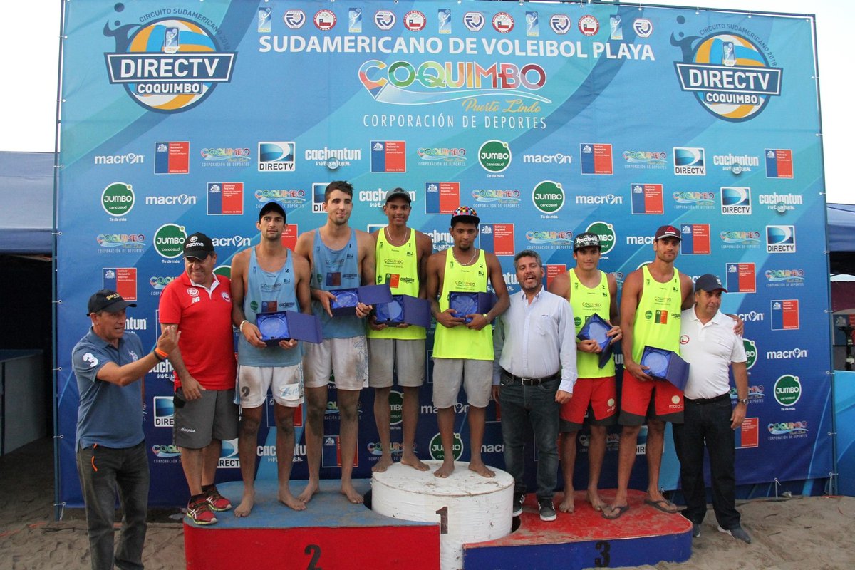 Venezuela venció a Argentina y fue campeón de la tercera etapa de Circuito Suramericano de Voley Playa. Foto @FVVOficial