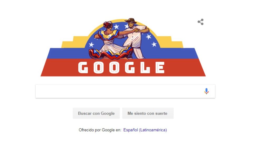 GoogleDoodle, independencia de Venezuela -acn