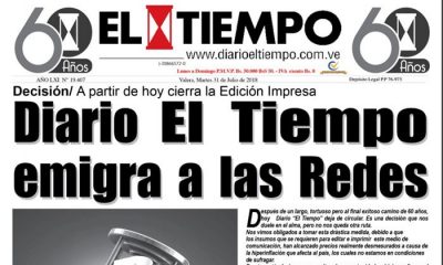 Diario El Tiempo de Trujillo sale de circulación -acn