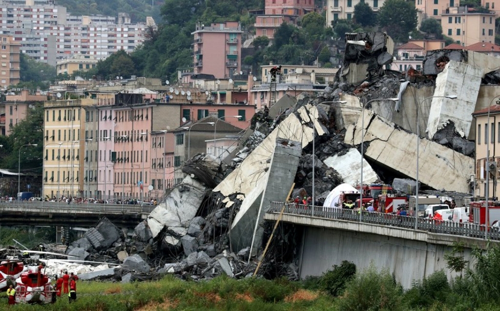 Derrumbe de puente en Génova deja 35 fallecidos hasta el momento -acn