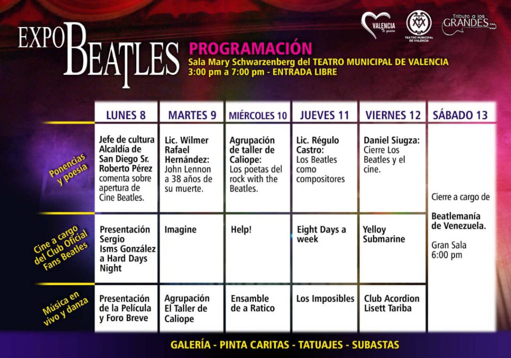 ACN- Rendirán homenaje a “The Beatles” en el Teatro Municipal de Valencia