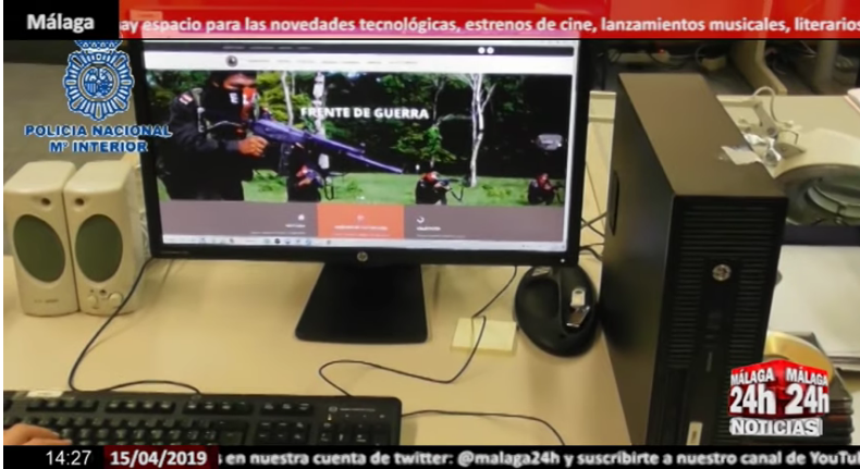 Desarticulado en España órgano de propaganda del ELN