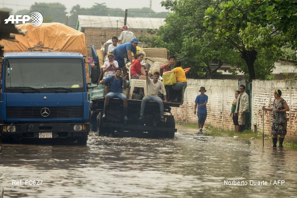 Inundaciones en Paraguay