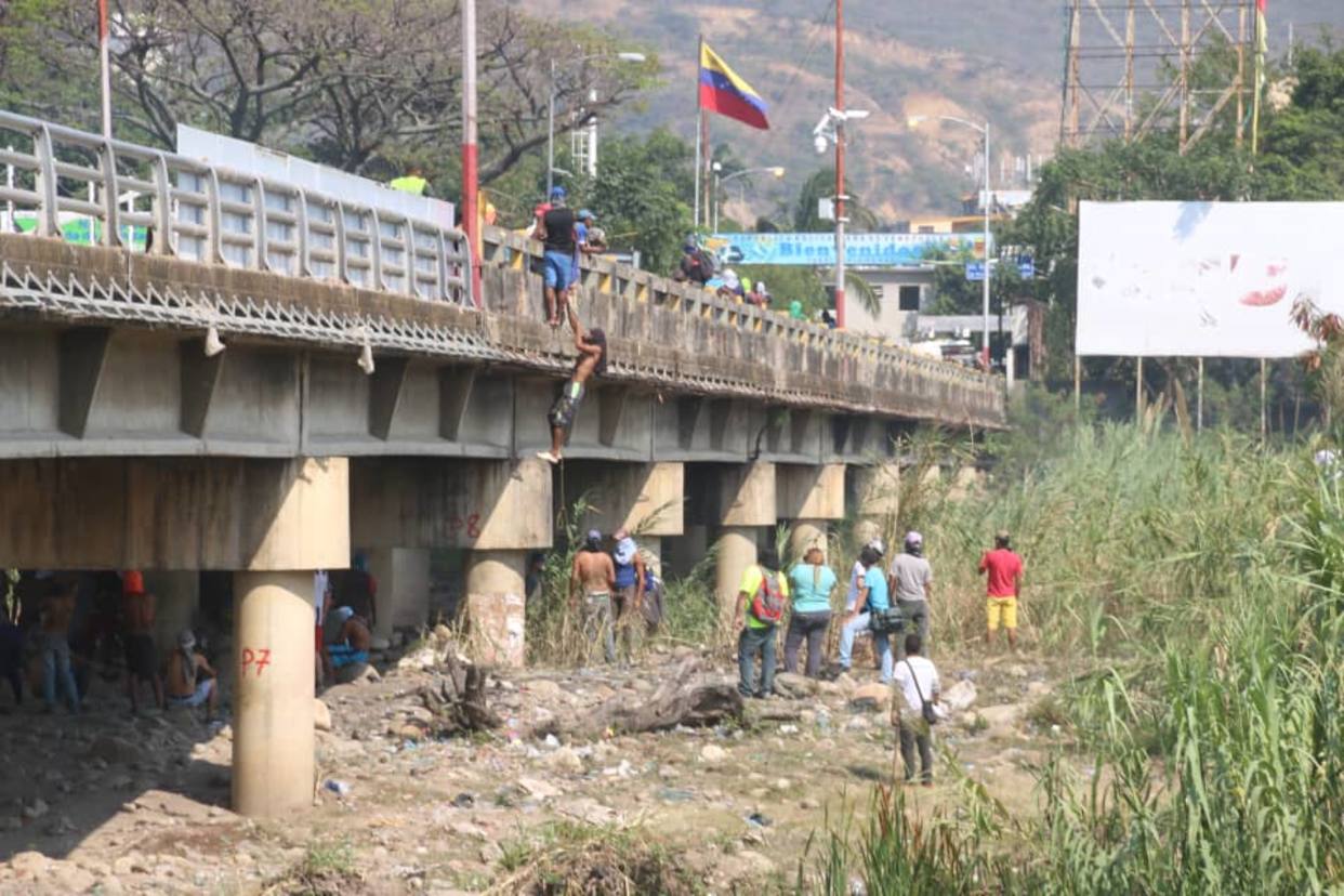 tiroteo puente Simón Bolívar. Foto: EN