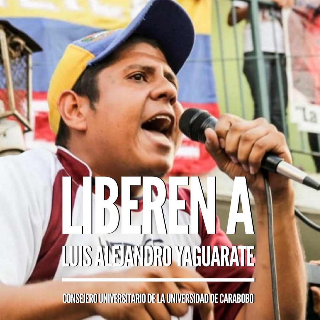 denuncian detención del consejero universitario, Luis Alejandro Yaguarate. ACN