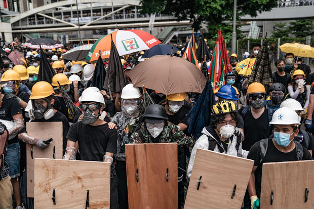 Manifestantes tomaron la sede del gobierno en Hong Kong