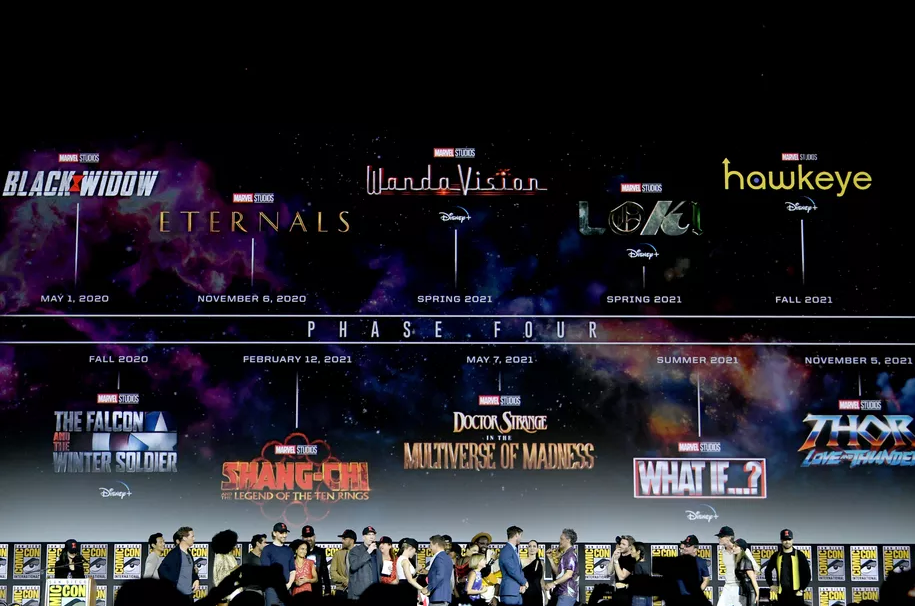 Marvel revela el plan masivo de cine y televisión de su fase 4
