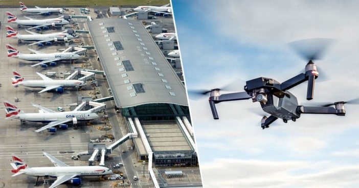 Amenazan con sabotear el principal aeropuerto de Inglaterra usando drones