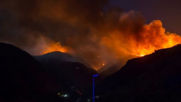 Gran Canaria: incendios forestales desplazan a 4000 personas de la isla