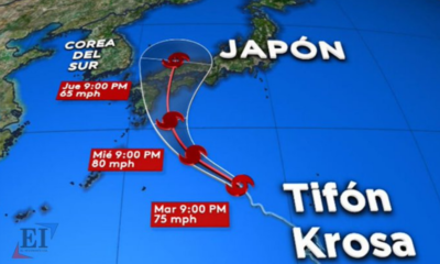 400 mil personas con aviso evacuación por tifón que azota al Japón