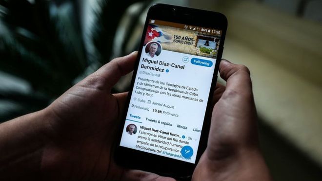 Twitter le suspendió las cuentas a los líderes cubanos