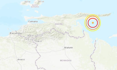Sismo de 4.9 sacudió el oriente venezolano la tarde del lunes