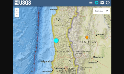 Sismo de magnitud 6 azoto el centro de Chile este lunes