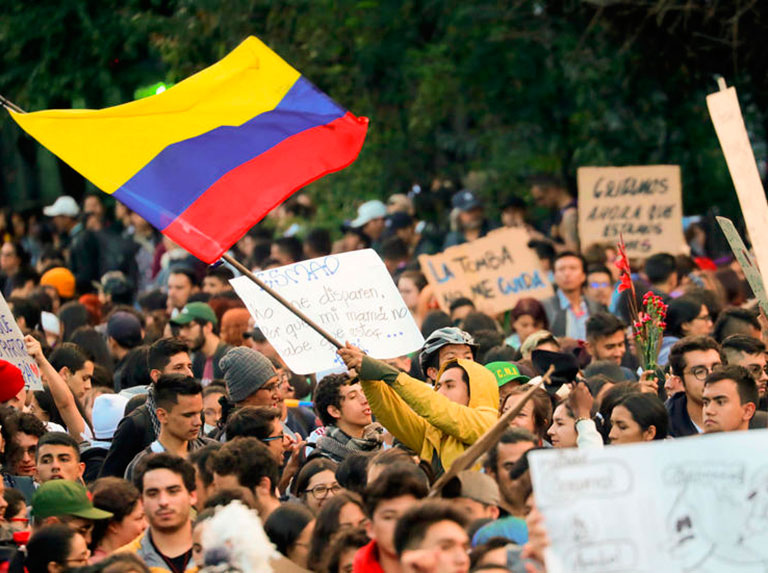 protestas en colombia- acn