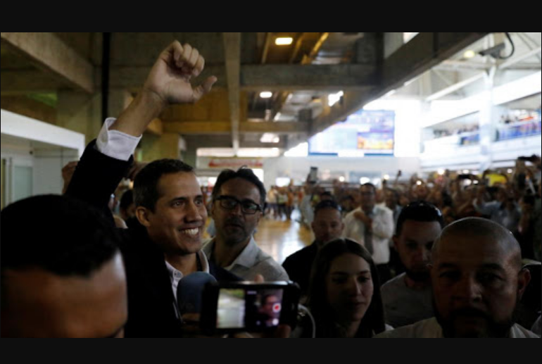 Guaidó llega a Venezuela este martes