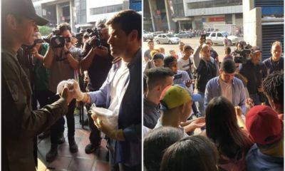 Entregan tapabocas contra el coronavirus en el Metro de Caracas