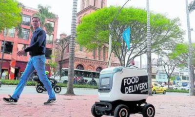 robots entregan pedidos en Medellín KiwiBo - acn