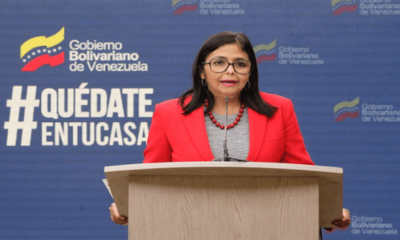 Este sábado, la vicepresidenta de Venezuela, Delcy Rodríguez, señala que el el presidente de Colombia, Iván Duque rechaza las máquinas