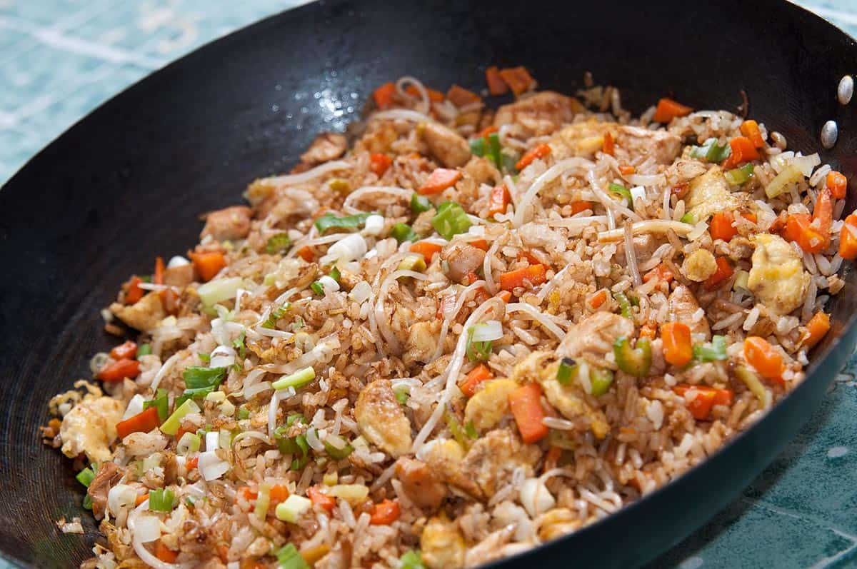 arroz chino casero