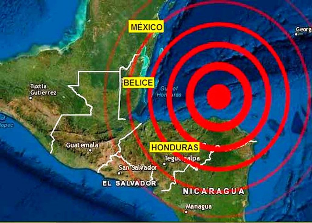 Sismo en Honduras de magnitud 5,4 se registró sin daños ni víctimas
