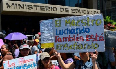 maestros venezolanos volvieron protestar- acn