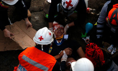 joven cayó de un puente en protestas de Chile- acn