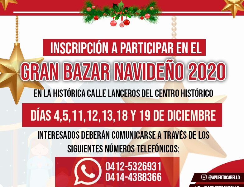 Bazar Navideño 2020 Calle Los Lanceros