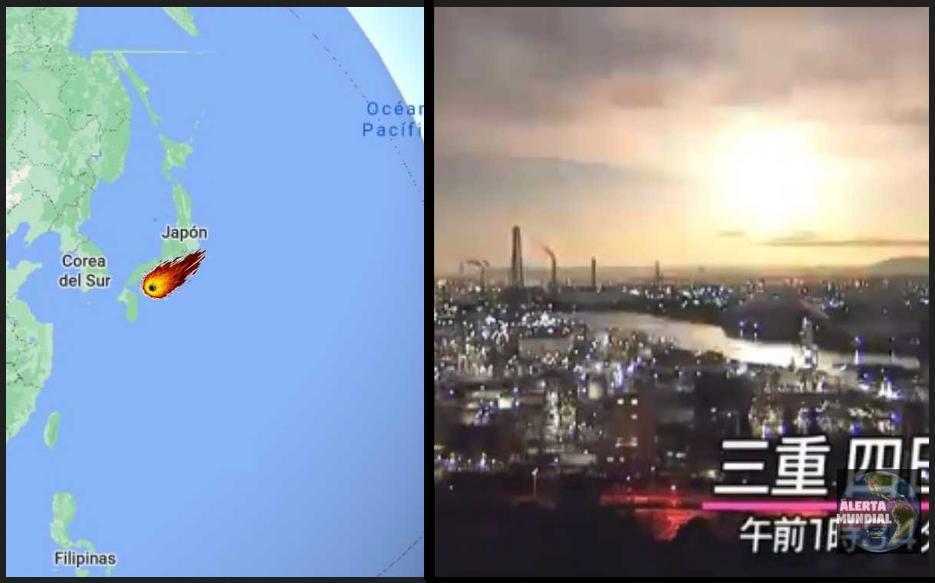 Brillante meteorito explotó en los cielos del centro de Japón