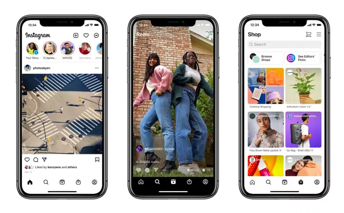 Instagram rediseña su plataforma destacando los Reels para parecerse a TikTok