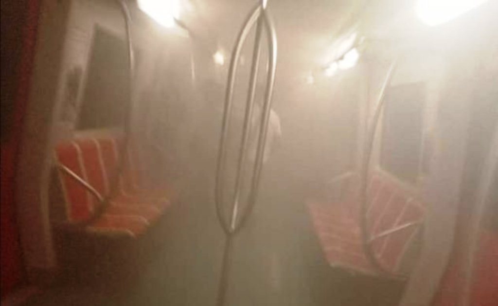 Incendio en vagón del Metro de Caracas