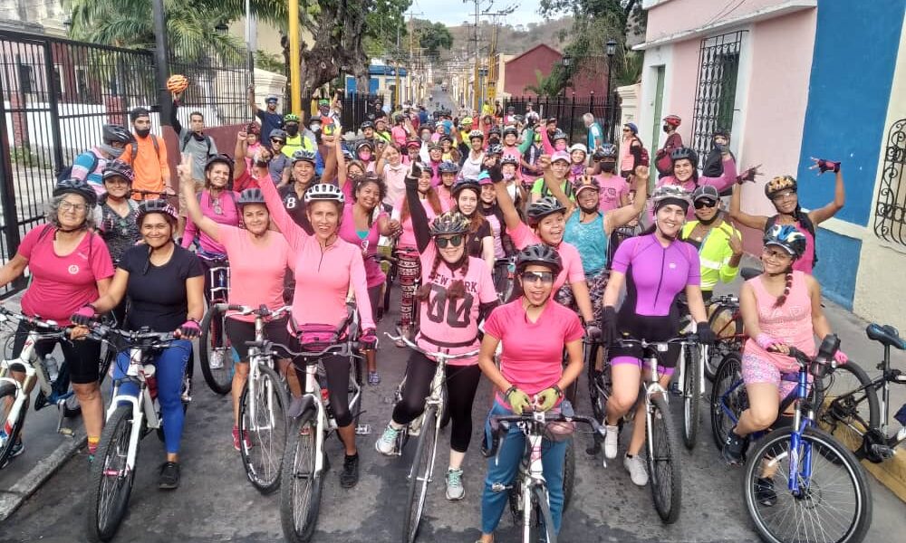 Ciclistas celebraron el Día de la Mujer