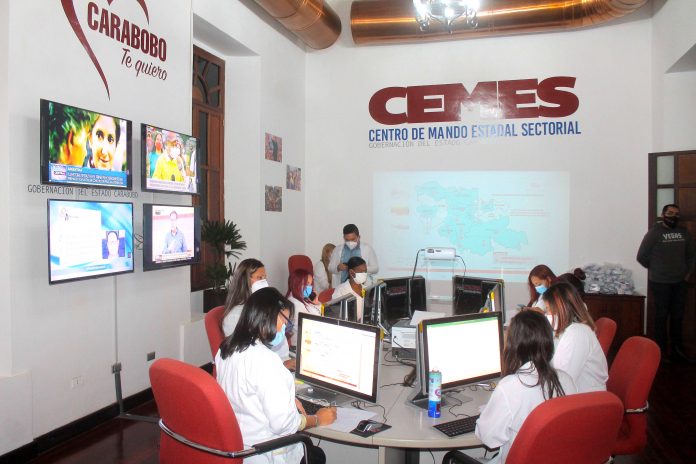 Centro de monitoreo Covid-19 en Carabobo