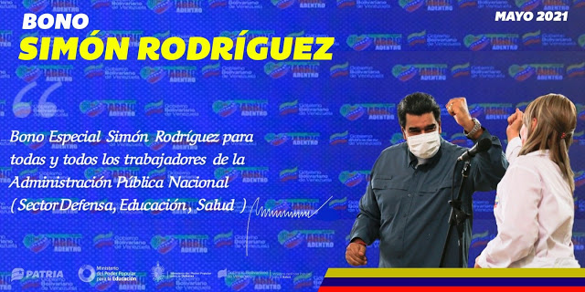 Bono Simón Rodríguez mayo - ACN