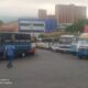 Protesta de transportistas en La Yaguara