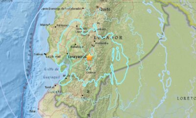Tres sismos en Ecuador 