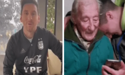 Messi sorprende a un abuelo