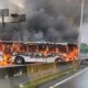autobús incendió autopista este- acn