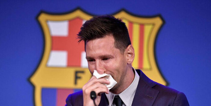 Messi rompió a llorar