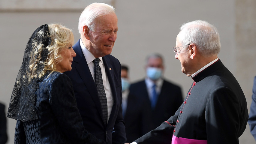 Biden llegó al Vaticano