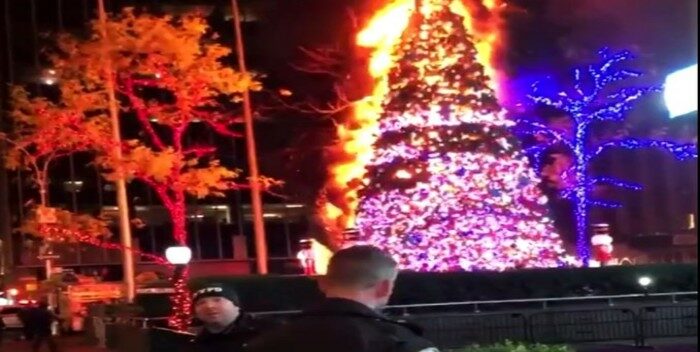 Incendio de árbol de navidad de Fox News