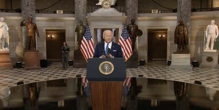 Biden culpó a Trump del asalto al Capitolio