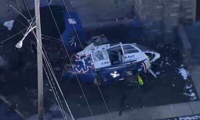 Helicóptero se estrelló en Filadelfia