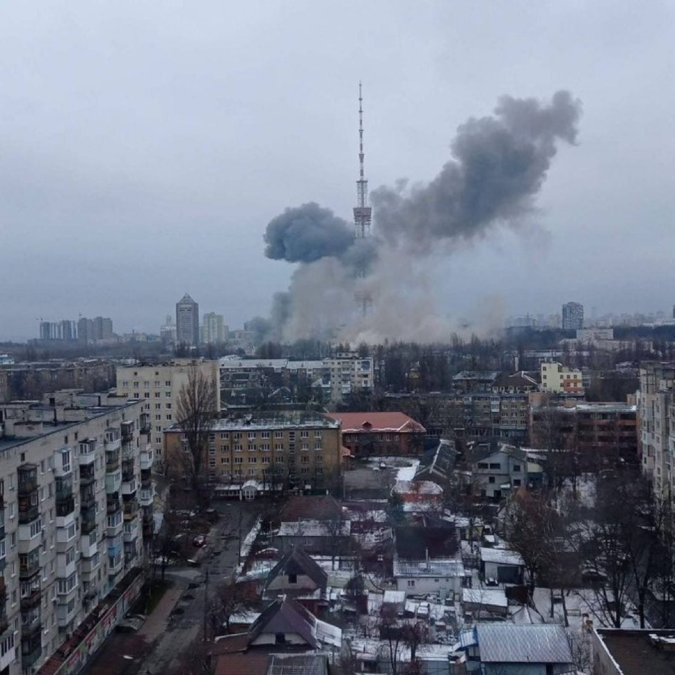bombardeo torre de televisión de Kiev-ACN