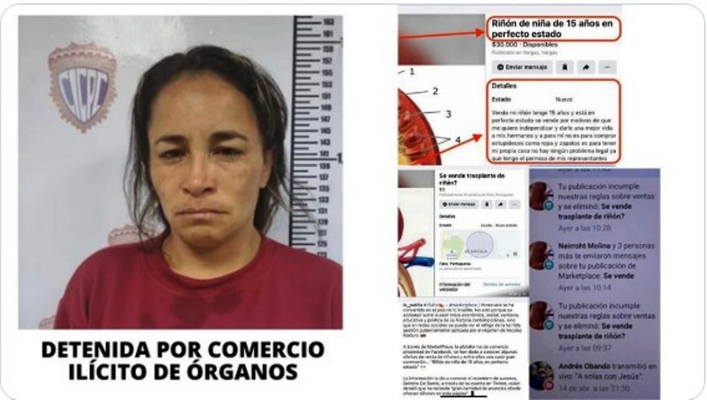 Detenida mujer por ofrecer riñones humanos - noticiacn